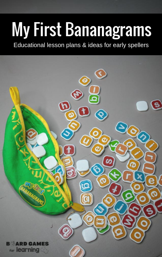 How to use my first bananagrams for early spellers and readers.